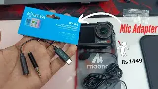 Unboxing Boya BY-K4 Mic Adapter for DJI Action 5 Pro | Best Audio Upgrade Under ₹1449