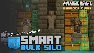 NEW SMART STORAGE! Bulk Silos with Fully Automatic Shulker Loaders! | Minecraft Bedrock Guide 1.21!