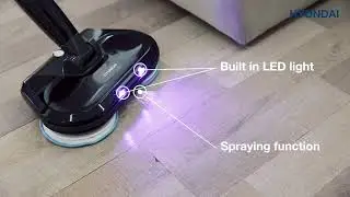 Hyundai - Draadloze elektrische spinning mop met sprayfunctie