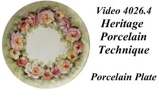 Porcelain Rose Plate DVD4026.5