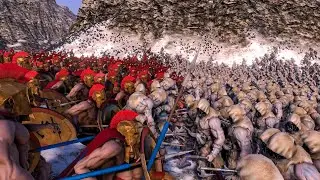 19000 Spartans VS 19000 Wild Mans - Ultimate Epic Battle Simulator 2 UEBS 2