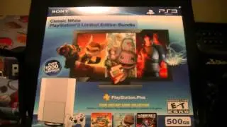 Classic White PS3 Super Slim Bundle Unboxing 3/12/13