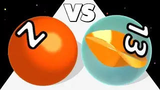 MARBLE RUN 3D (vs) AZ RUN Reverse - Level Up Balls. ASMR Gameplay