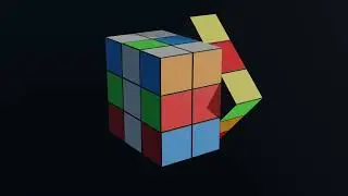 Rubik's cube Animation Loop #loop #asmr #rubikscube #animation #blenderanimation #blender
