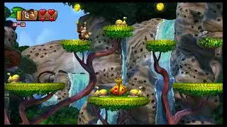 DKC: Tropical Freeze - 100% Walkthrough - Lost Mangrove 1-3 Canopy Chaos Hidden Exit