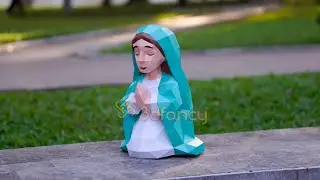 DIY Virgin Mary Nativity Papercraft &ndash; Cricut SVG 3D Assembly Tutorial (Step-by-Step Guide)
