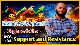 የፎሬክስ ትሬዲንግ ስልጠና | ክፍል 13A Support and Resistance (Theoretical) | Forex Trading for Beginners |