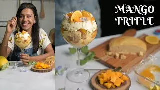 MANGO TRIFLE | Best mango pudding dessert | Eggless & No Bake