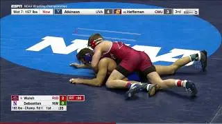 2017 NCAA Wrestling - 165lbs: Chad Walsh (Rider) vs Johnny Sebastian (Northwestern)