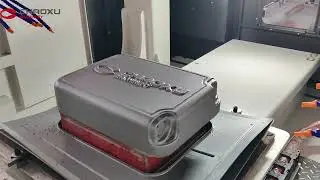 Test before shippment-Single Station CNC Cutting Machine#CNCcutting#luggagecuttingmachine