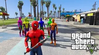 8 Colors of Spiderman mod GTA 5 - ГТА 5 моды - установка и обзор мода