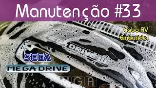 Manuten&ccedil;&atilde;o #33 - Mega Drive 3 com cabo AV embutido
