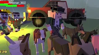 BLOCKAPOLYPSE Zombie Shooter: Mr. Sharp tries to Fix the Boat ro Escape and Find Help