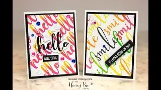 Making a sentiment background using Misti Creative Corners, a handmade cardmaking tutorial