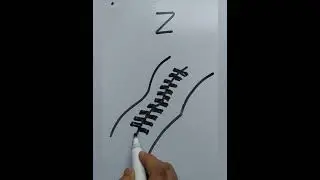 Draw Z for zip easy drawing/#easy #drawing #viral #video #shorts #zforzip/Haa-Meem 4science