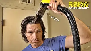 Flowbee Self Haircut Chopping off End of the Year Overgrown Hair