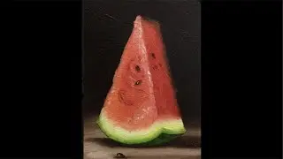 Oil Pastel Fruit Drawing Live | Watermelon Art 🍉