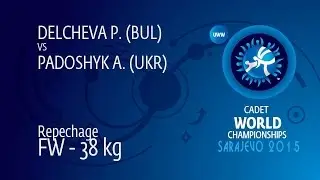 Repechage FW - 38 kg: P. DELCHEVA (BUL) df. A. PADOSHYK (UKR), 6-1
