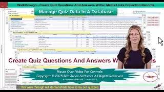 Media Collection Links Manager 23 Walkthrough Create Quiz Questions And Answers Within Records BA