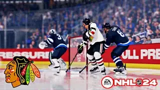Chicago Blackhawks vs Winnipeg Jets! NHL 24! 4K!