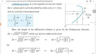 Centroid of line
