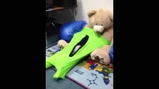Rorin in a body sock
