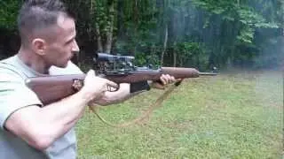 G43 k43 rifle with ddx zf4 scope  - shooting with full speed semi-auto Atlanta range ww2