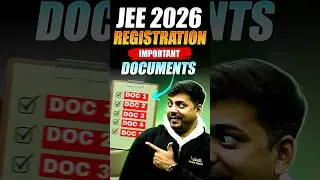 URGENT🚨Keep These DOCUMENTS Ready before JEE 2026 Registration✅ #shorts #jee2026 #important