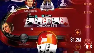 Inside Straight Draws in Zynga Poker