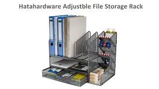 Adjustable File Storage Rack WJL16 BK
