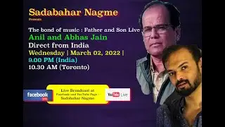 The bond of music : Father and Son Live Anil and Abhas Jain