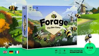 Forage Bee Board Game &ndash; Magnetic Bees, Seasons & Strategy (Kickstarter Trailer)