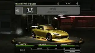 NFS Underground 2 - Added/Restored Car! - 1999 Honda S2000 (AP1)