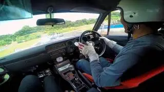 Twin Hakosuka Drifting at Mobara - in car action!