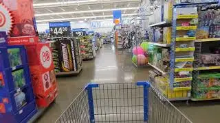 What a shopping cart sees at the Walmart supercenter in Canton Township Michigan 10/16/25 widescreen