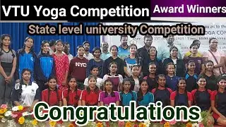 VTU state level yogasana Award winners | VTU Yoga | Women's Competition | 