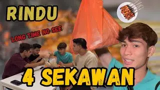 4 SEKAWAN MAKAN SATAY !!! NAZRUL SYAHMIE BERGADUH RAYA BANYAK NEGERI??
