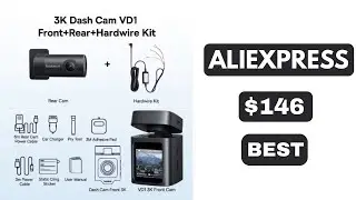 Baseus 3K Dash Cam VD1 Front and Rear Cam HD Built in GPS Galileo Supercapacitor Car DVR Car Camera
