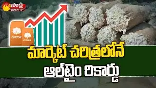 తెల్ల బంగారం ఆల్&rlm;టైం రికార్డు | Cotton Price Hits All Time Record In Enumamula Market | Sakshi TV