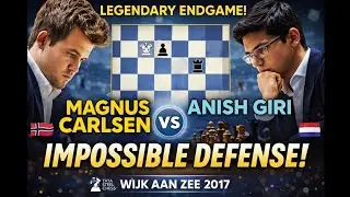 Defensive Masterclass || Anish Giri vs Magnus Carlsen || Tata Steel Chess 2017