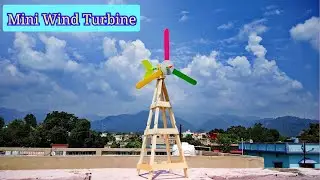 Science Fair Project Mini Wind Turbine | Mini Wind Turbine | Popsicle Sticks Craft | School project