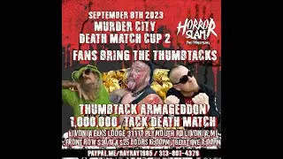 Thumbtack Armageddon:  Jeremiah Goldmain vs Mongo vs Breyer Wellington