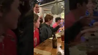 Youth Group blessing their waitress! #crackerbarrel