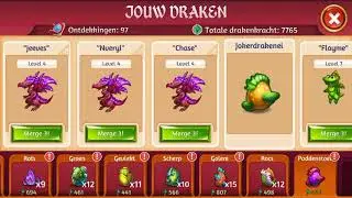 Merge dragons jester dragon kid (2nd category toadstool dragons)