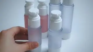 Spray frosted airless bottle