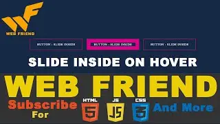 Button Slide Inside On Hover | Attractive Button Hover Inside