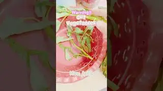 Warning !! Clean the vegetables before cooking #asmr #vegetables  #asmrsounds #asmrvideo #shorts