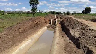 irrigation canal construction with multiple drops structure 💧. #nirc #irrigation #waterresources