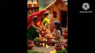 A tiny woman cooking food and help the poors...one day a poor woman save her life magically..... 