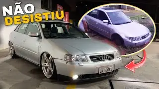 QUASE PERDEU A AUDI A3, MAS NÃO DESANIMOU E MONTOU ELA DO ZERO